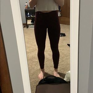 dark purple leggings